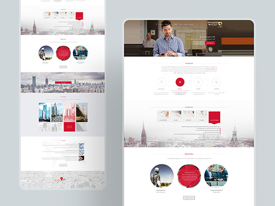 طراحی گرافیک وب، طراحی رابط کاربری و تجربی وب سایت موسسه حقوقی سایرس